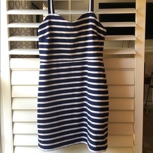 Blue stripped dress